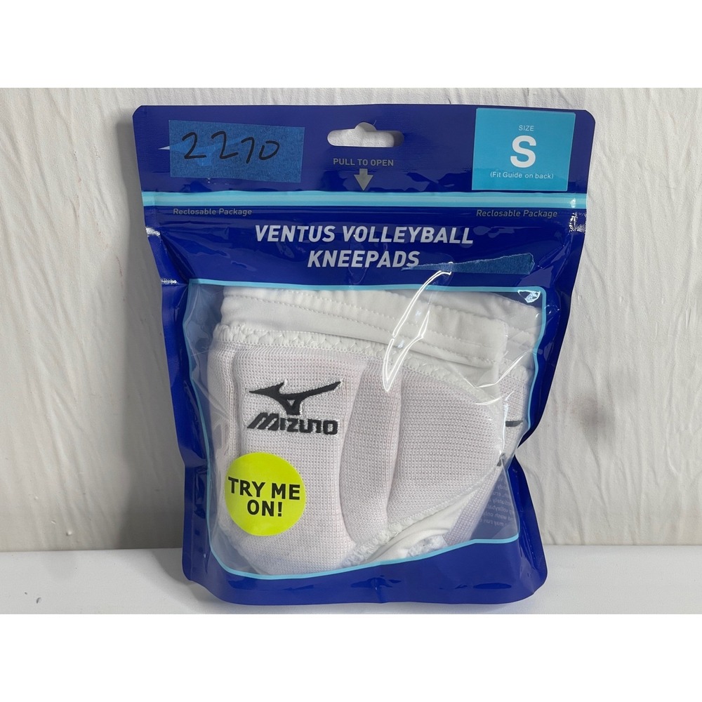 Mizuno Ventus Volleyball Kneepads White Size Small Padded Guard 480192 New